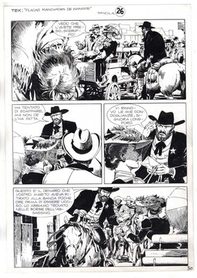 Tex - The Donegan Brothers - p.30 - Miguel Repetto - Original Table - 2004