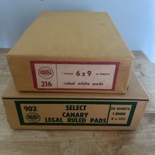 Select Brand Canary Legal Ruled Pads 902 1 Dozen, 6 X 9 White Pads 216 Sealed