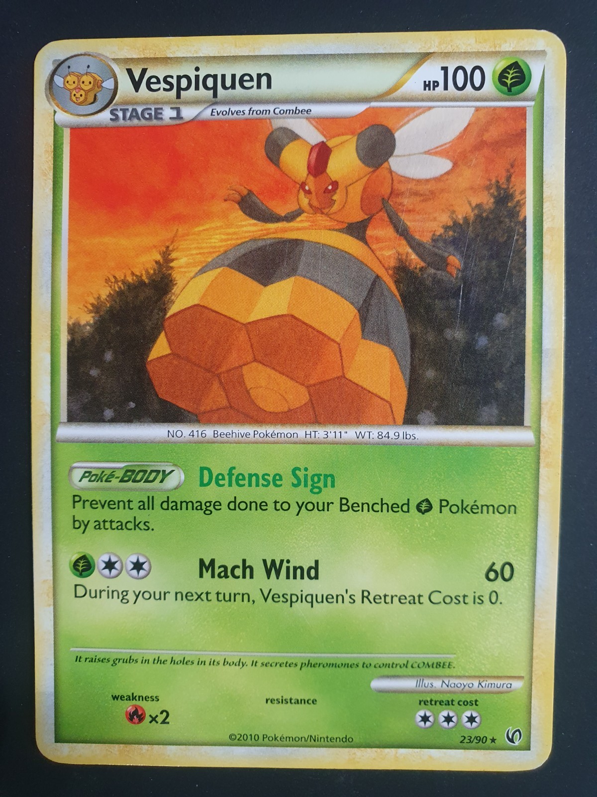 Vespiquen 23/90 - Undaunted Set - Pokemon Card - Lightly Played