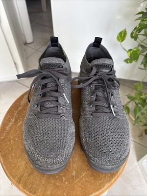 Nike Air Vapormax Flyknit 2 Grey Black 942843-002 Women's Size 10.5