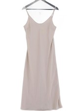 Uniqlo Slip Midi Dress M in Cream