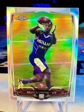 2014 Bruce Ellington Topps Chrome Refractor Rookie Card #116 San Francisco 49ers. rookie card picture