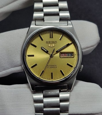 1974 Seiko 5 Automatic 7019-8180 ''Checker Board Dial'' Japan Made Men's Watch