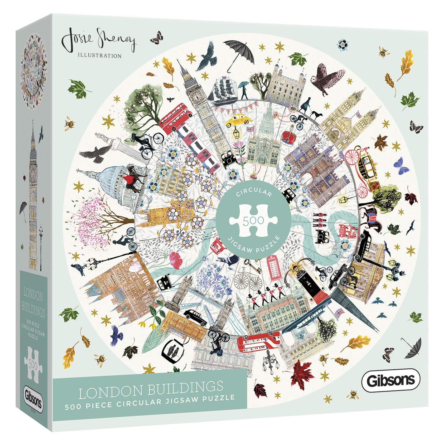 London Buildings Circular   500 Piece Circular Jigsaw   London Skyline Puzzle