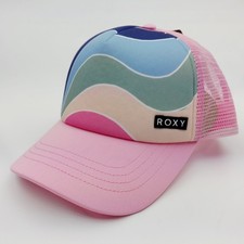 Roxy Youth Girls Trucker Adjustable Foam Mesh Trucker Baseball Cap Hat Pink