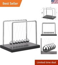 Kinetic Desktop Decoration: Newton's Cradle Balance Balls for All Ages - 7 Beads