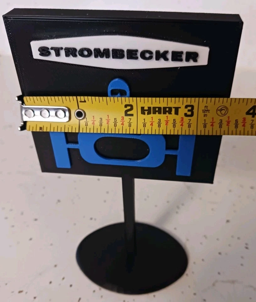 STROMBECKER 1:24, 1:32 SLOT CAR DISPLAY LETRERO 6" ALTO. IMPRESO 3D Foto 4 de 4