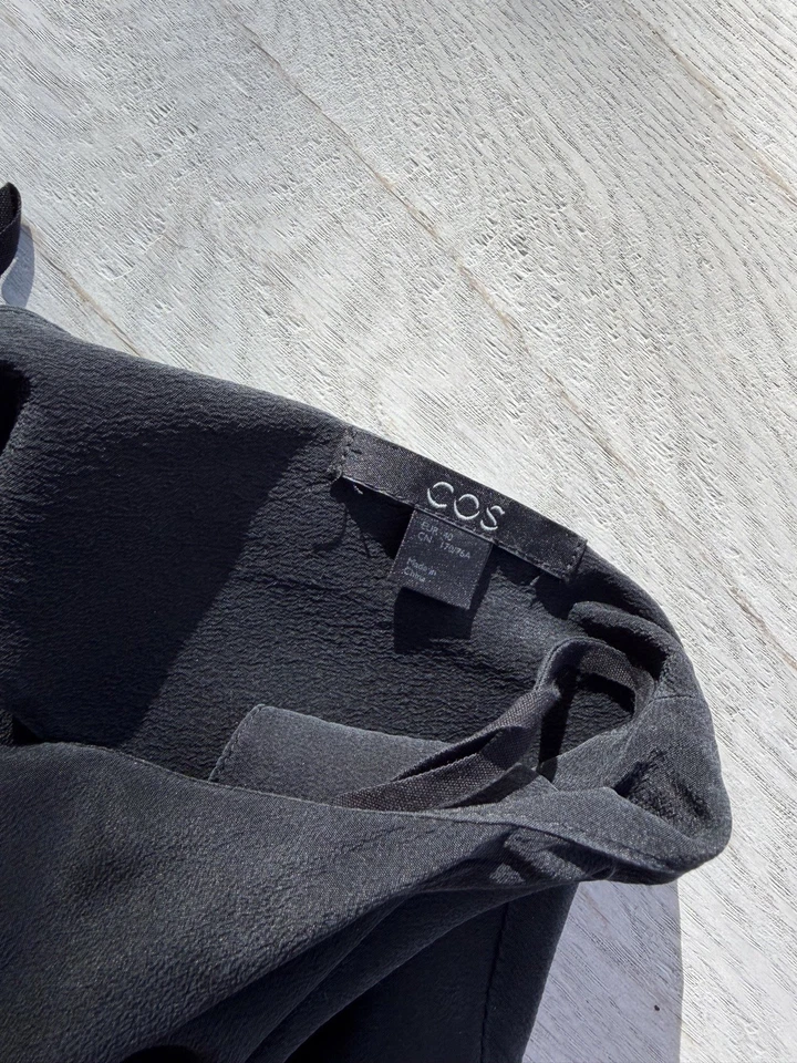 COS Overall Seide 40 Schwarz Seidenoverall - Bild 3 von 4