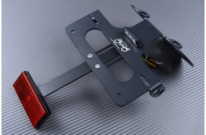 Support de plaque d'immatriculation Buell 1125 R en acier découpé au laser