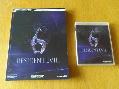 PS3 Playstation 3 Resident Evil 6 mit Lösungsbuch Strategy Guide 
