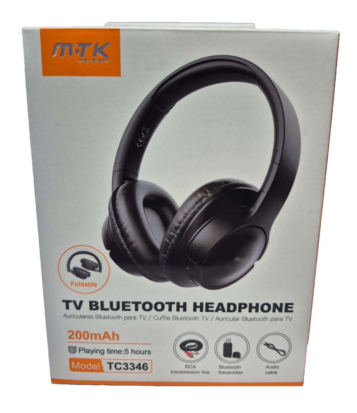 Cuffie Wireless Bluetooth Moveteck TC3346 Nere - Audio TV e Musica