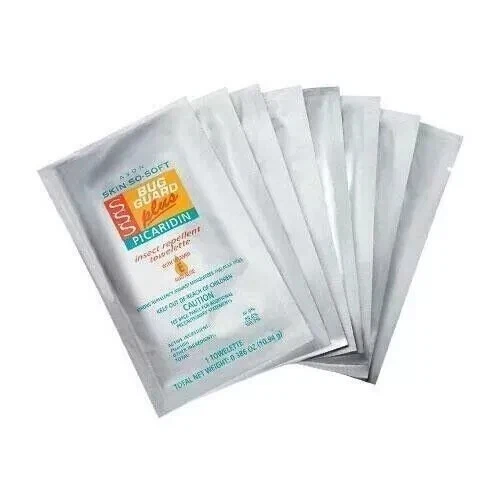 Avon Skin So Soft Bug Guard Plus Picaridin in 8pk of Towelletes