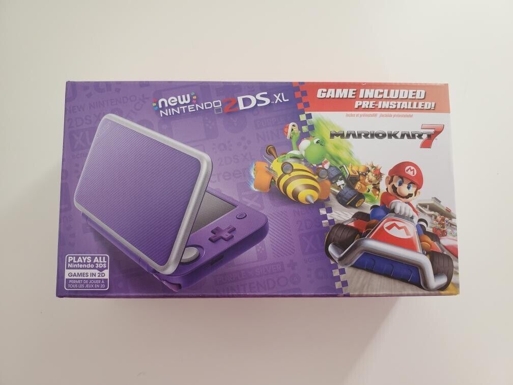 Hest Klappe privilegeret new Nintendo 2DS XL Mario Kart 7 Console Bundle - Purple/Silver 45496782498  | eBay