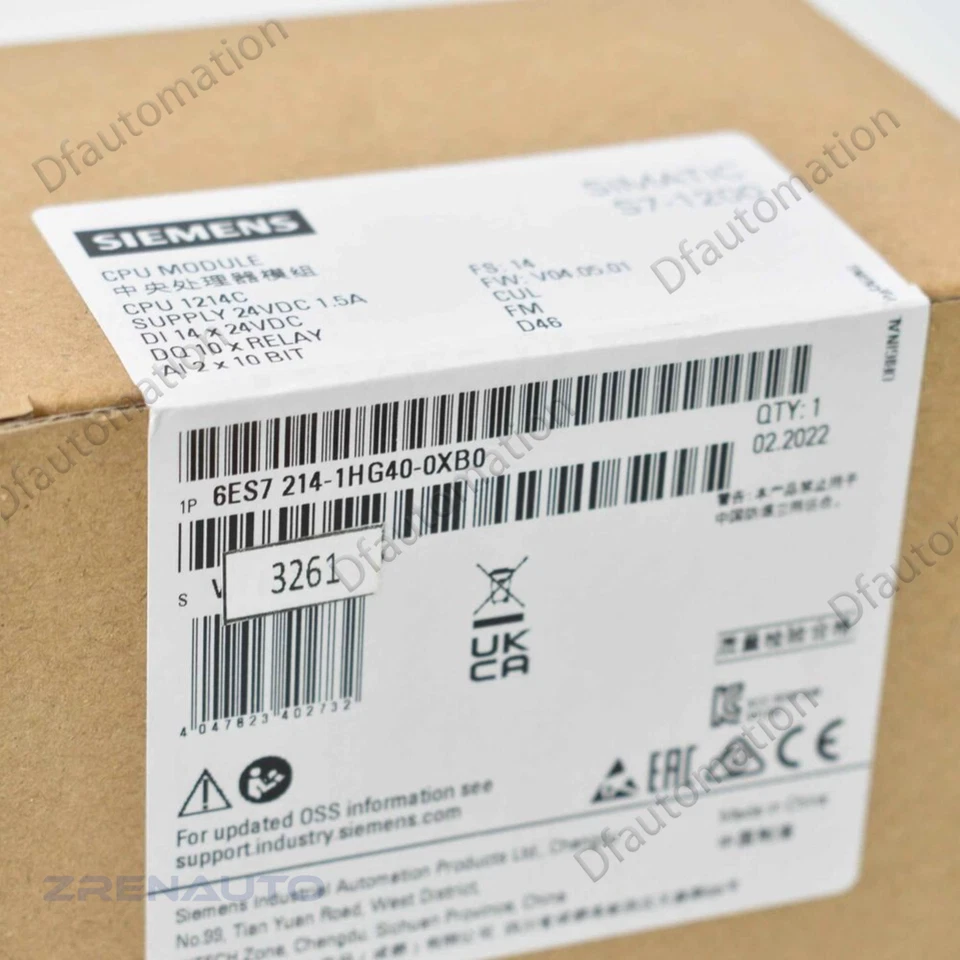 Siemens Simatic S7-1200 CPU 1214C 6ES7214-1HG40-0XB0 6ES7 214-1HG40-0XB0 New hq - Image 2 of 3