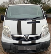 Bonnet Stripes Van/Car Decal Compatible with Vauxhall Vivaro Vinyl Graphic v5