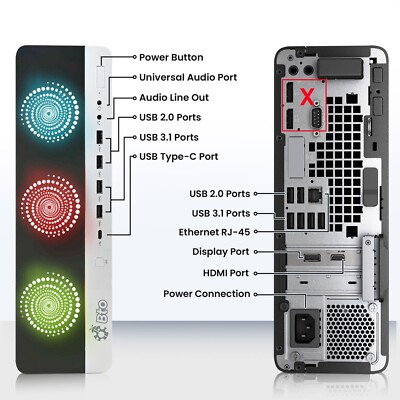 HP RGB 800 G3 SFF Gaming Desktop PC i5-6th 16GB 500GB HDD NVIDIA