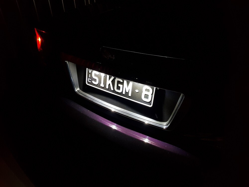 2X HIGH QUALITY LED NUMBER PLATE GLOBES WHITE T10 SUITVS VT VX VY VZ WK