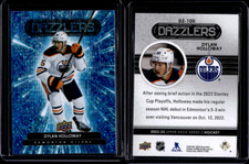2022-23 Upper Deck Series 2 Dylan Holloway Rookie Blue Dazzlers #DZ-100