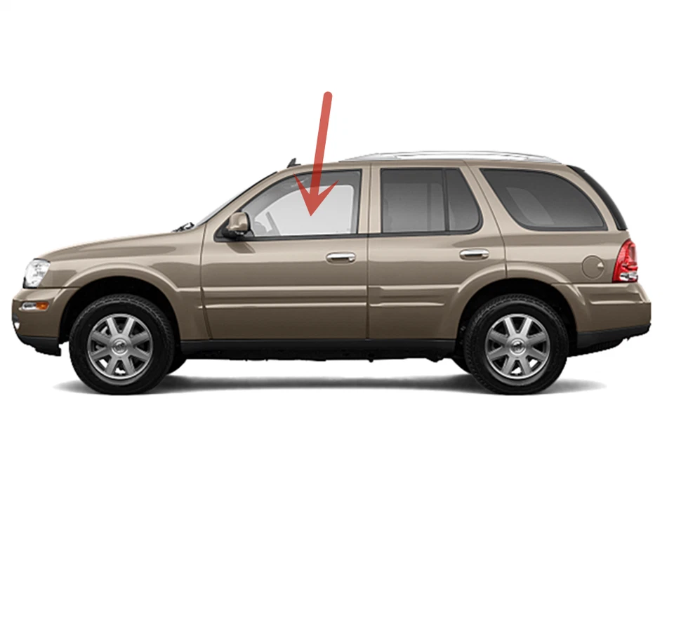Fits 2004-2007 Buick Rainier Driver Left Side Front Door Window Glass Laminated  - Image 2 of 3
