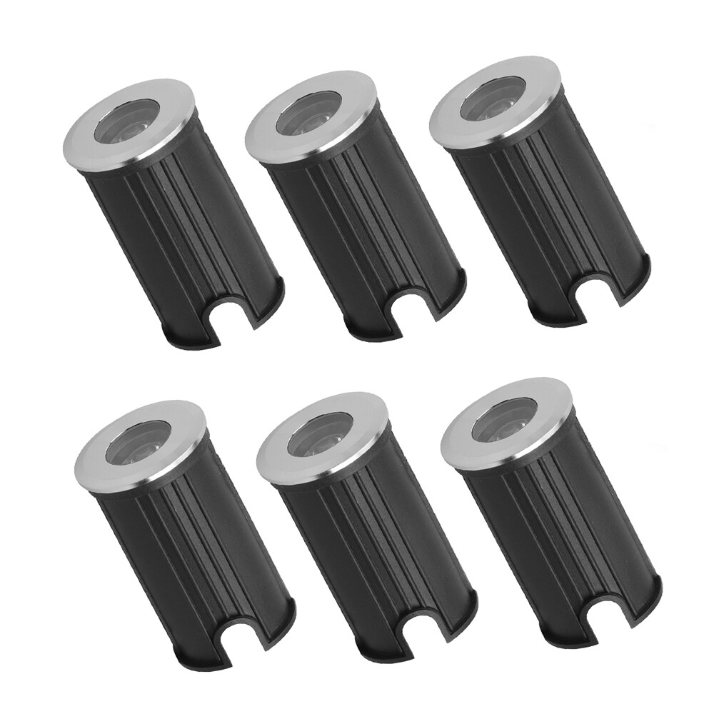 6 x mini outdoor LED Boden-Einbau-Leuchte 230V 1W IP65 Lampe Lichtpunkt Strahler