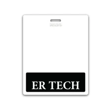 5 Pack - ER TECH Badge Buddy Oversized Horizontal XL ID Badge Backer Card