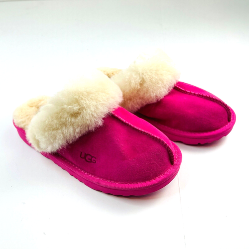 UGG Scuffette II Bubblegum Pink Suede Leather Wool Shearling Slippers  Women's 5 | eBay