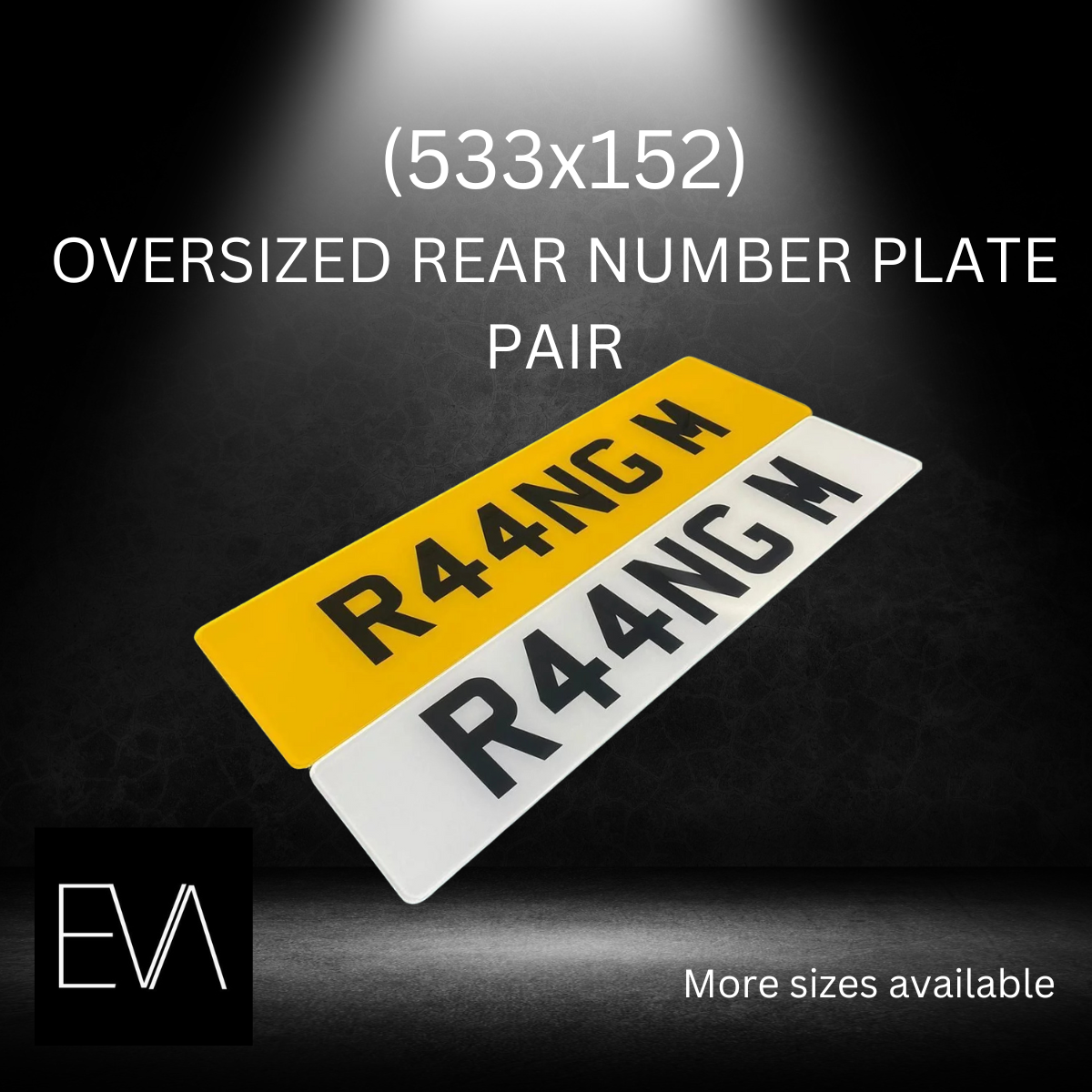 Large Rear Number Plate Number Plates Printed Front & Oversized Rear | Show Use | Land Rover ...