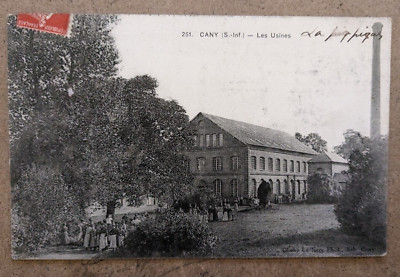 Old postcard (76) Cany - Les usines