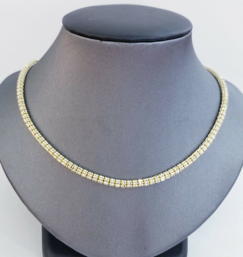 Real 10k Yellow Gold 4mm Tennis Chain 