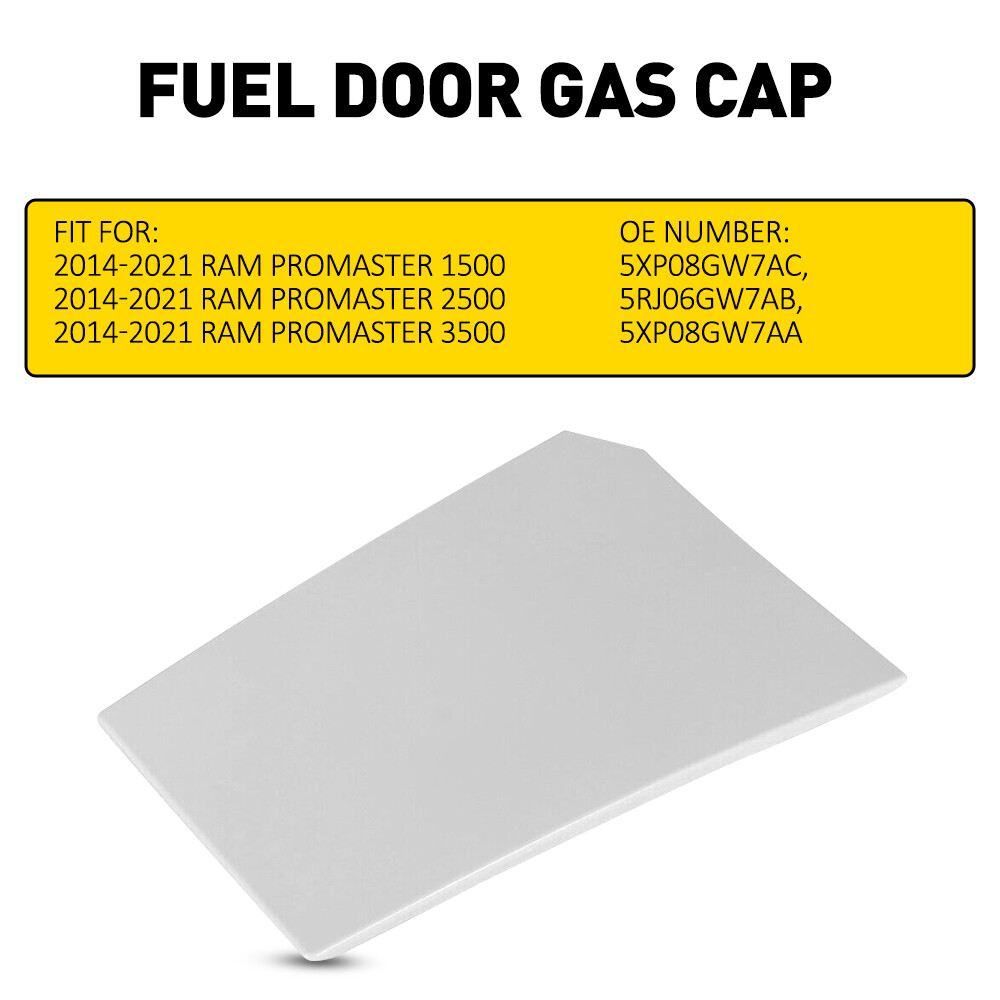 Fuel Door Cover Gas Cap Hatch Tank Cap For 14-22 Ram ProMaster 1500 2500 3500 US