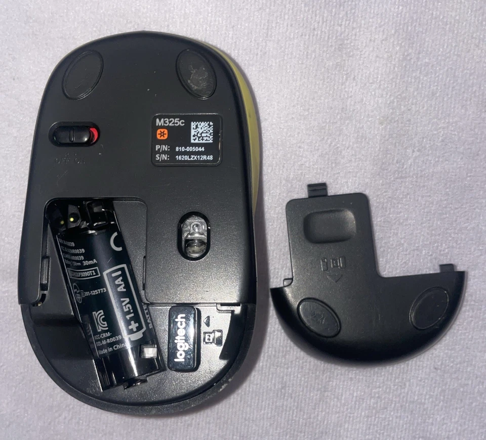 Logitech Wireless Optical Mouse M325C Party Collection Yellow Zigzag - Image 3 of 4