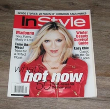 InStyle 2001 magazine MADONNA Marcia Gay Harden CHINA CHOW Mimi Rogers VERA WANG