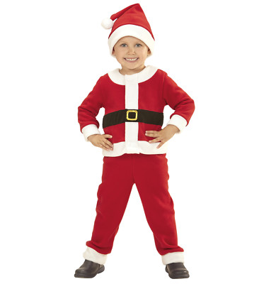 Weihnachtsmann Kostüm Filz Kinder Jungen 7-9 Jahre dfh