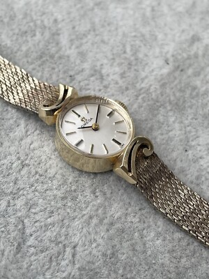 Omega 14k Yellow Gold Ladies Cocktail Watch Mechanical Wind