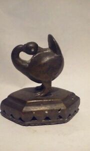 Antique Hindu Jain Style Bronze Duck Scraper tool