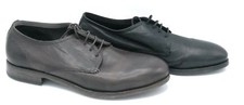 Eveet 15319 Leather Lace Up Shoe Brown Head / Black with Leather Bottom