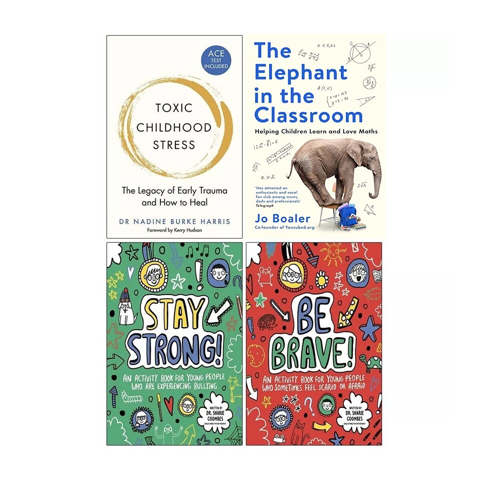 Toxic Childhood Stress, Elephant in Classroom,Stay Strong!,Be Brave! 4 Books Set