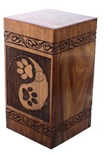 Dog Cat paw Foot Print pet Animal Memorials Funeral Urn for Adult Female Male