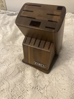 Karcu Knife Block 14 Walnut. Block Only.