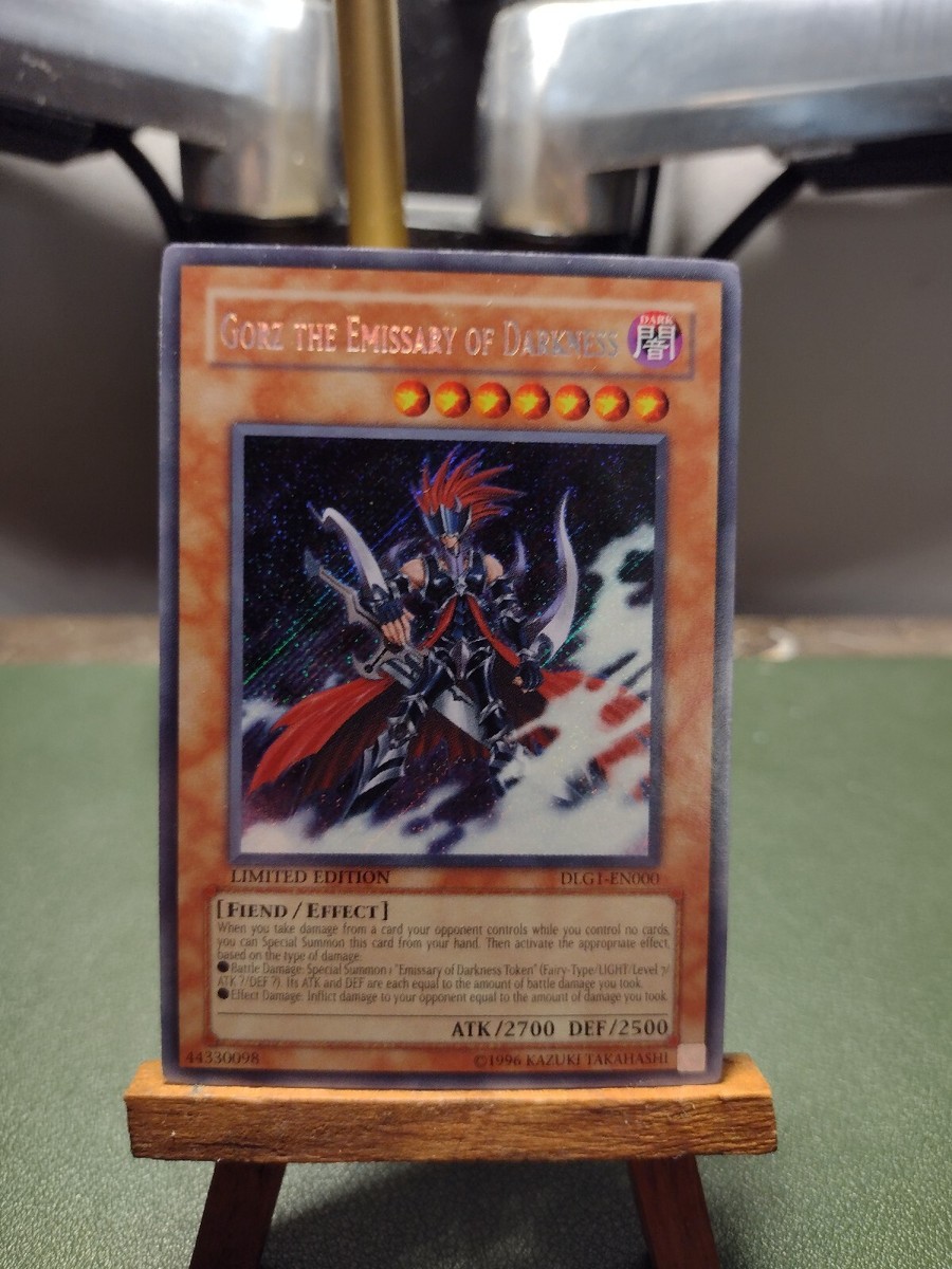 YUGIOH GORZ THE EMISSARY OF DARKNESS DLG1-EN000 NM! Limited Edition! | eBay