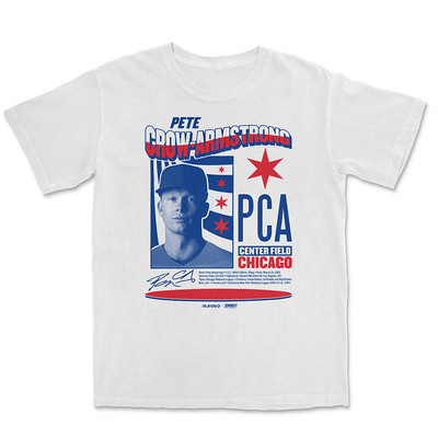 Pete Crow-Armstrong Signature white T Shirt Size S-5XL DO657