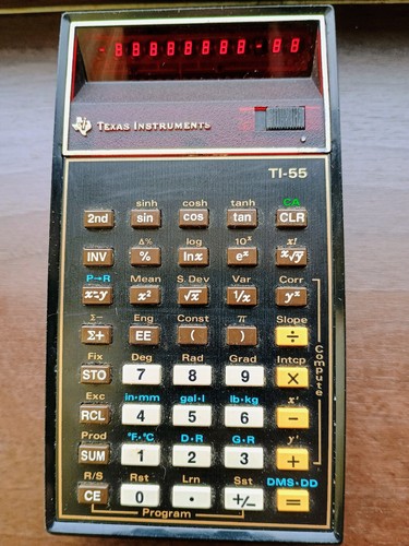 Texas Instruments TI-55 Calculator With Manual Works - Photo 2/3