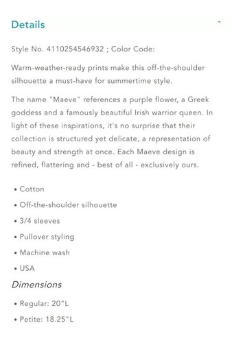 Anthropologie Maeve Maiden Off The Shoulder Peasant Top Floral Fuchsia Small NWT - Picture 6 of 6