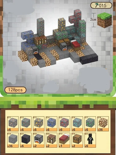 My World Magnetic Building Block Set STEM Mine Craft Toys Tiles Pixel Cube 2CM - Picture 70 of 78
