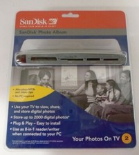 SANDISK Shoot  Store Digital Photo Album/Card Reader SDV2-A View Photos on TV 