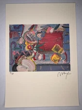 PETER MAX COA Vintage Original Art Print Poster Lithograph Signed Limited 