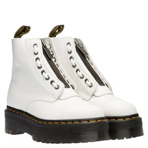 womens white platform boots