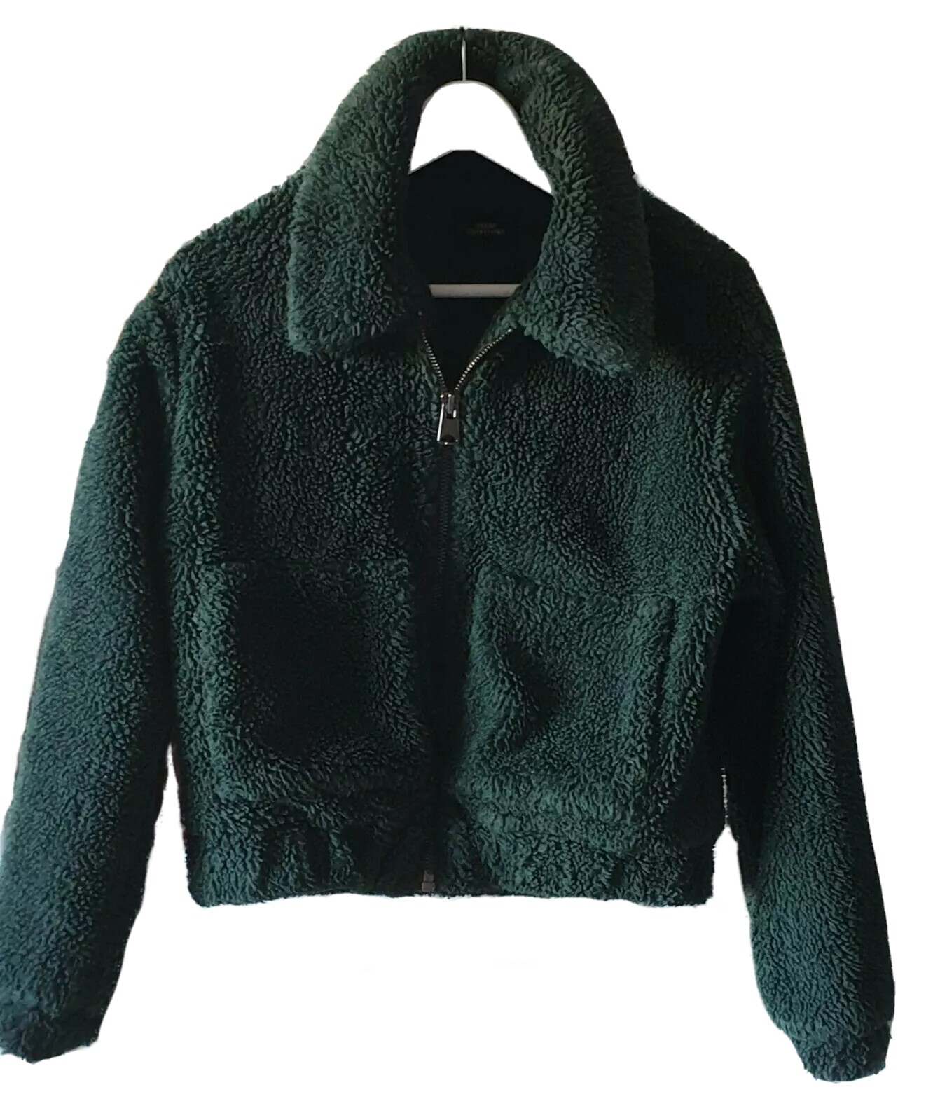 Urban Outfitters Green Crop Teddy Jacket Size XS-TP (SOLD OUT ONLINE) image 9