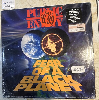 PUBLIC ENEMY FEAR OF A BLACK PLANET, PLAYS VG,ORIG DEF JAM, LP IN