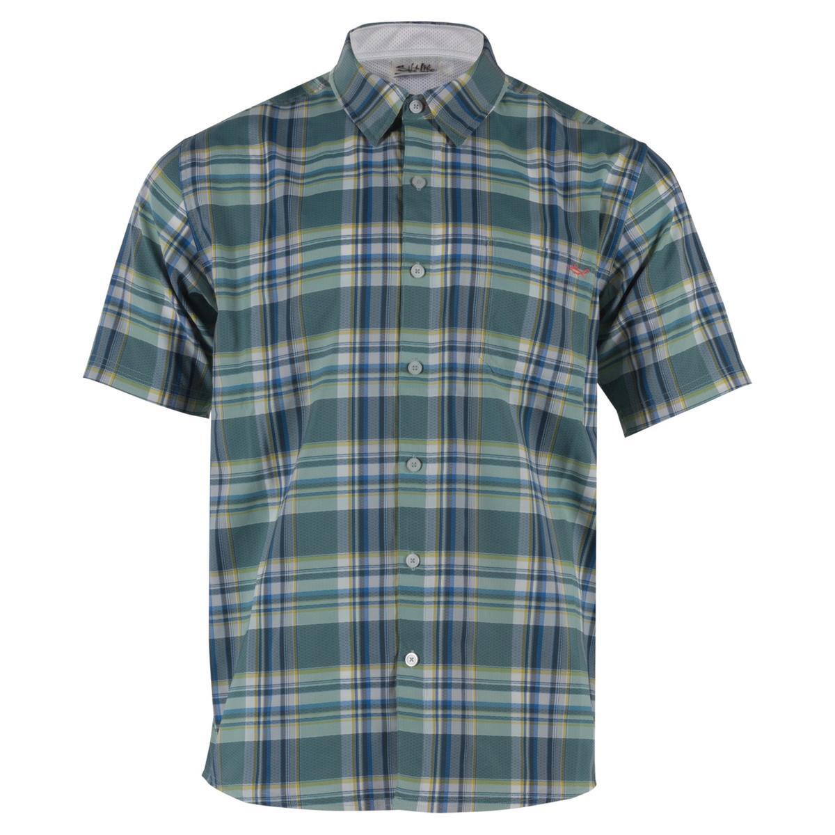 Мужская рубашка Salt Life из ткани в синюю клетку на пуговицах S BHFO 0817